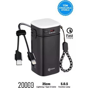 İntouch 20000 mAh 22.5W PD Kamp Lambası LED Lamba Powerbank