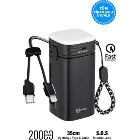 İntouch 20000 mAh 22.5W PD Kamp Lambası LED Lamba Powerbank