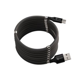 Intouch Self Winding Siyah Type-C Manyetik Kablo