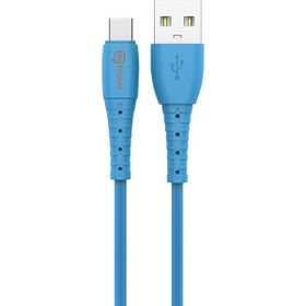 Intouch Soft 2.4A Type-C Usb Mavi Şarj Kablosu