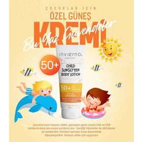 Invierno 200 ml Barcelona LLC SPF 50 Çocuk Güneş Losyonu