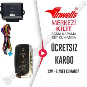 Inwells 3264 Merkezi Kilit için Açma Kapama Kumanda Seti