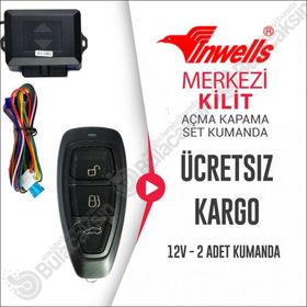Inwells 3706 Merkezi Kilit için Açma Kapama Kumanda Seti