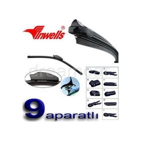 Inwells 9 Aparatlı 50 cm Muz Tipi Araca Özel Silecek