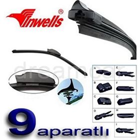 Inwells 9 Aparatlı 70 cm Muz Tipi Araca Özel Silecek