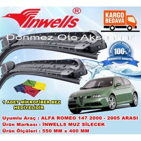 Inwells Alfa Romeo 147 2000-2005 Muz Silecek Takımı