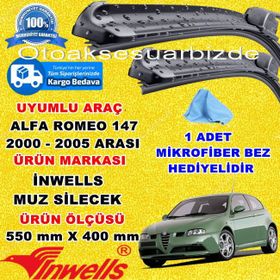 Inwells Alfa Romeo 147 2000-2005 Muz Silecek Takımı