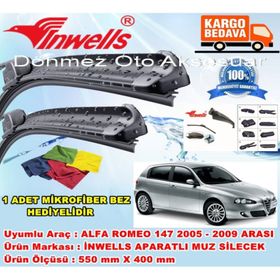 Inwells Alfa Romeo 147 2005-2009 Muz Silecek Takımı