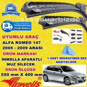 Inwells Alfa Romeo 147 2005-2009 Muz Silecek Takımı