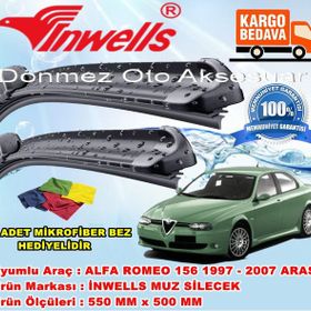 Inwells Alfa Romeo 156 1997-2007 Muz Silecek Takımı