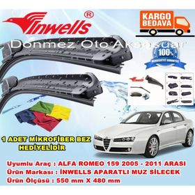 Inwells Alfa Romeo 159 2005-2011 Muz Silecek Takımı