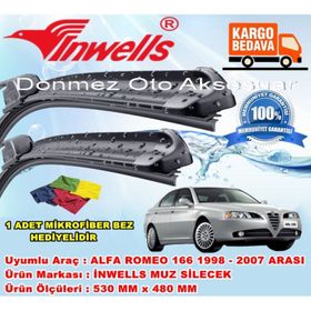 Inwells Alfa Romeo 166 1998-2007 Muz Silecek Takımı