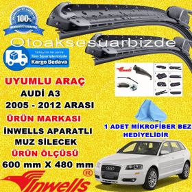 Inwells Audi A3 2005-2012 Muz Silecek Takımı