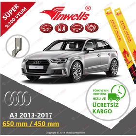 Inwells Audi A3 2013-2017 Muz Silecek Takımı