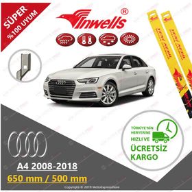 Inwells Audi A4 2008-2018 Muz Silecek Takımı
