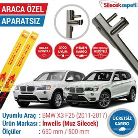 Inwells Bmw X3 2011-2017 F25 Muz Silecek Takımı