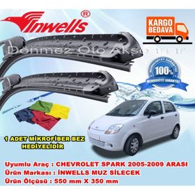 Inwells Chevrolet Spark 2005-2009 Muz Silecek Takımı