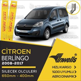 Inwells Citroen Berlingo 2008-2017 Muz Ön Silecek Takımı