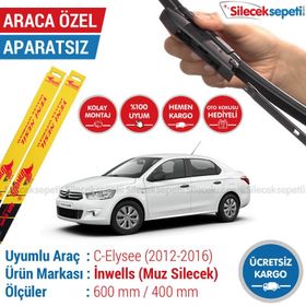 Inwells Citroen C-Elysee 2012-2016 Muz Silecek Takımı