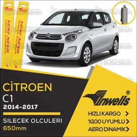 Inwells Citroen C1 2014-2017 Muz Silecek Takımı