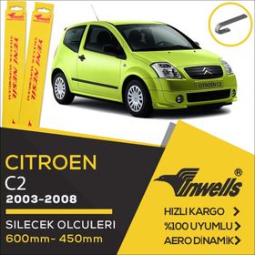 İnwells Citroen C2 2003-2008 Arası Ön Silecek Takımı