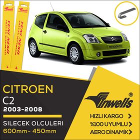 Inwells Citroen C2 2003-2008 Muz Silecek Takımı