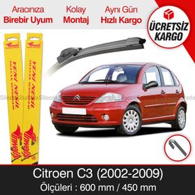 Inwells Citroen C3 2002-2009 Muz Silecek Takımı