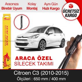 Inwells Citroen C3 2010-2015 Muz Silecek Takımı