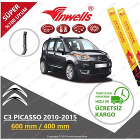 Inwells Citroen C3 Picasso 2010-2015 Muz Silecek Takımı