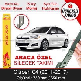Inwells Citroen C4 2011-2017 Muz Silecek Takımı