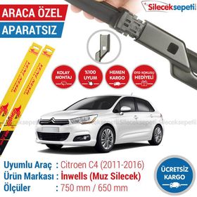 Inwells Citroen C4 2012-2017 Muz Silecek Takımı