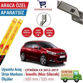 Inwells Citroen C4 2012-2017 Muz Silecek Takımı