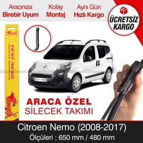 Inwells Citroen Nemo 2008-2017 Muz Silecek Takımı
