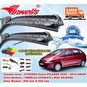 Inwells Citroen Xsara Picasso 2005-2010 Muz Silecek Takımı