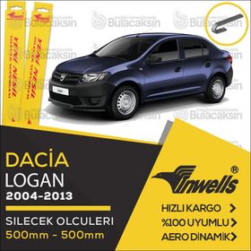 Inwells Dacia Logan 2004-2013 Muz Silecek Takımı