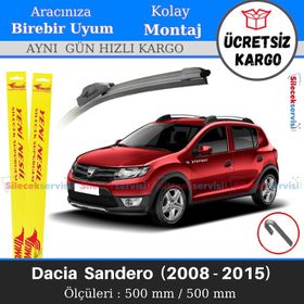 Inwells Dacia Sandero 2008-2015 Muz Silecek Takımı