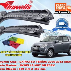 Inwells Daihatsu Terios 2006-2012 Muz Silecek Takımı