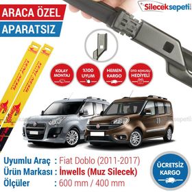 Inwells Fiat Doblo 2011-2017 Muz Silecek Takımı