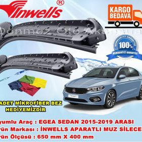 Inwells Fiat Egea Sedan 2015-2019 Muz Silecek Takımı
