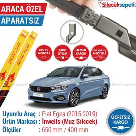 Inwells Fiat Egea Sedan 2015-2019 Muz Silecek Takımı