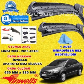 Inwells Fiat Lİnea 2007-2016 Muz Silecek Takımı