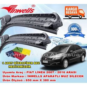Inwells Fiat Lİnea 2007-2016 Muz Silecek Takımı