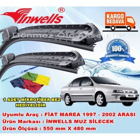 Inwells Fiat Marea 1997-2002 Ön Muz Silecek Takımı