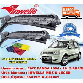 Inwells Fiat Panda 2004-2012 Muz Silecek Takımı