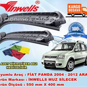 Inwells Fiat Panda 2004-2012 Muz Silecek Takımı