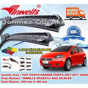 Inwells Fiat Punto 2007-2017 Muz Silecek Takımı