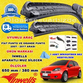 Inwells Fiat Punto 2007-2017 Muz Silecek Takımı