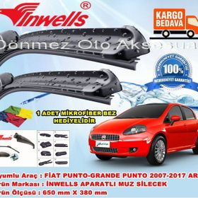 Inwells Fiat Punto 2007-2017 Muz Silecek Takımı