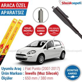Inwells Fiat Punto 2007-2017 Muz Silecek Takımı