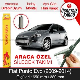 Inwells Fiat Punto Evo 2009-2014 Muz Silecek Takımı